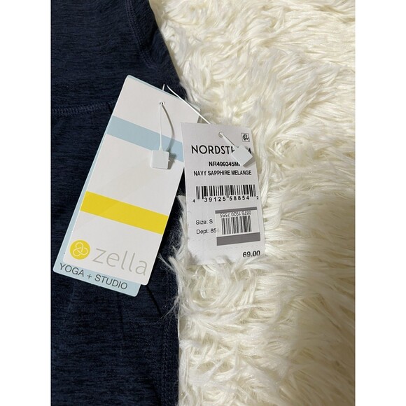 NWT Zella Zelsoft Renew Straight Leg Pants Navy Small - Picture 4 of 12